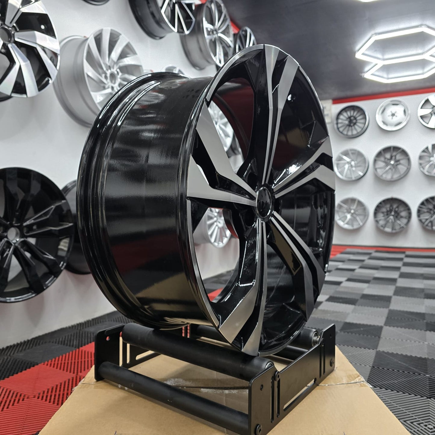 Audi 230109 Style Wheels Black Machine Face