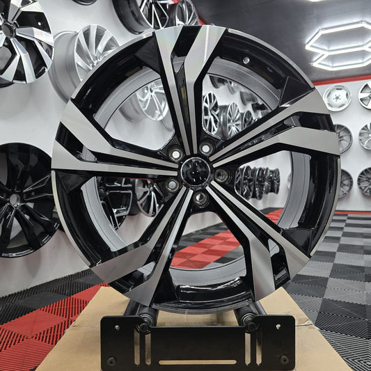 Audi 230109 Style Wheels Black Machine Face