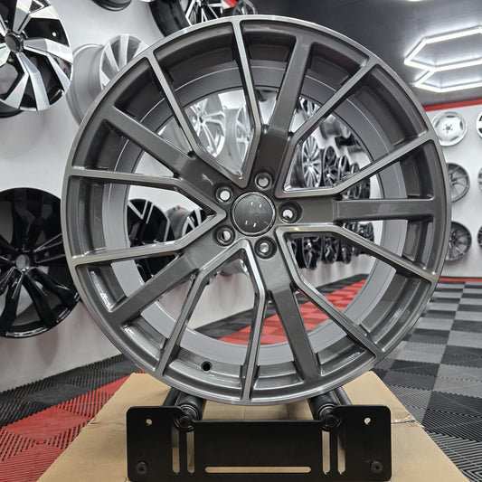 20" Audi 396459 Style Wheels Satin/GM/MF