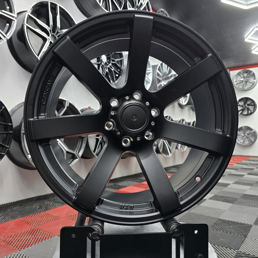 20" 5X120 L1808 STYLE ALLOY WHEELS SATIN BLACK