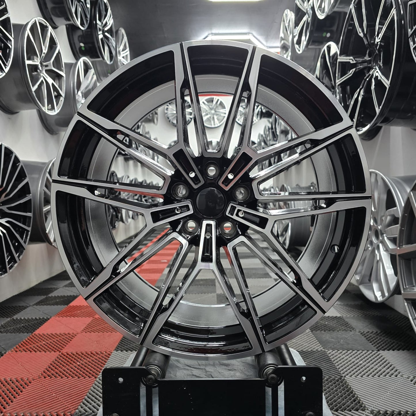 19" 391305 Style Alloy Wheels Black Machine face (Wide Rears)