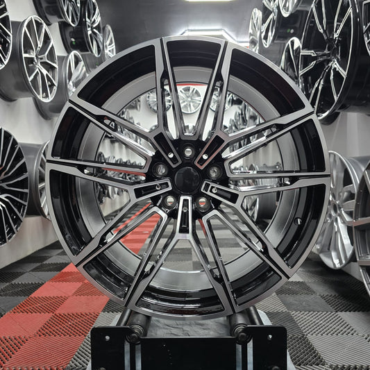 20" 391305 Style Replacement Alloy Wheels Black Machine face