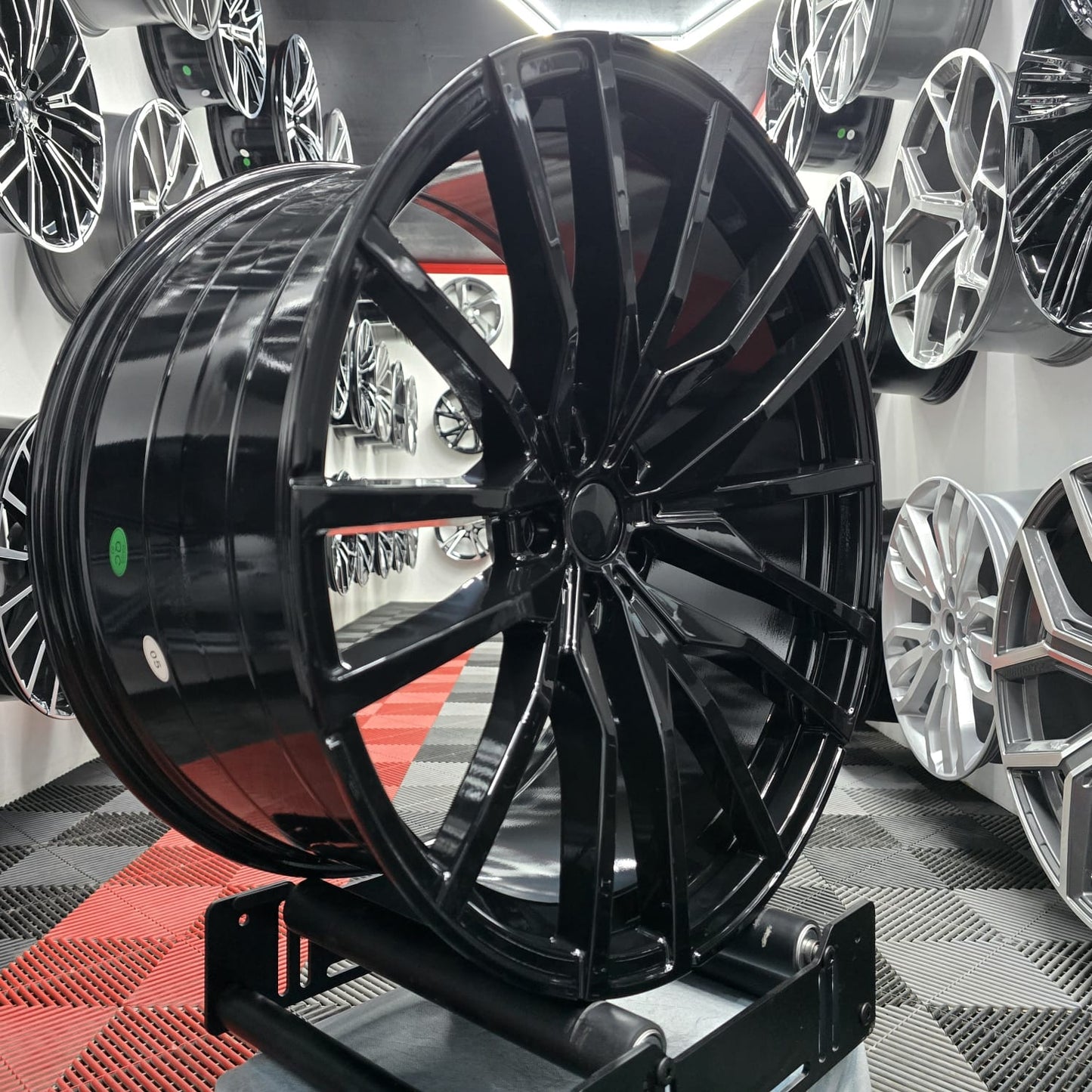 22" 391323 Style Replacement Alloy Wheels, Full Gloss Black
