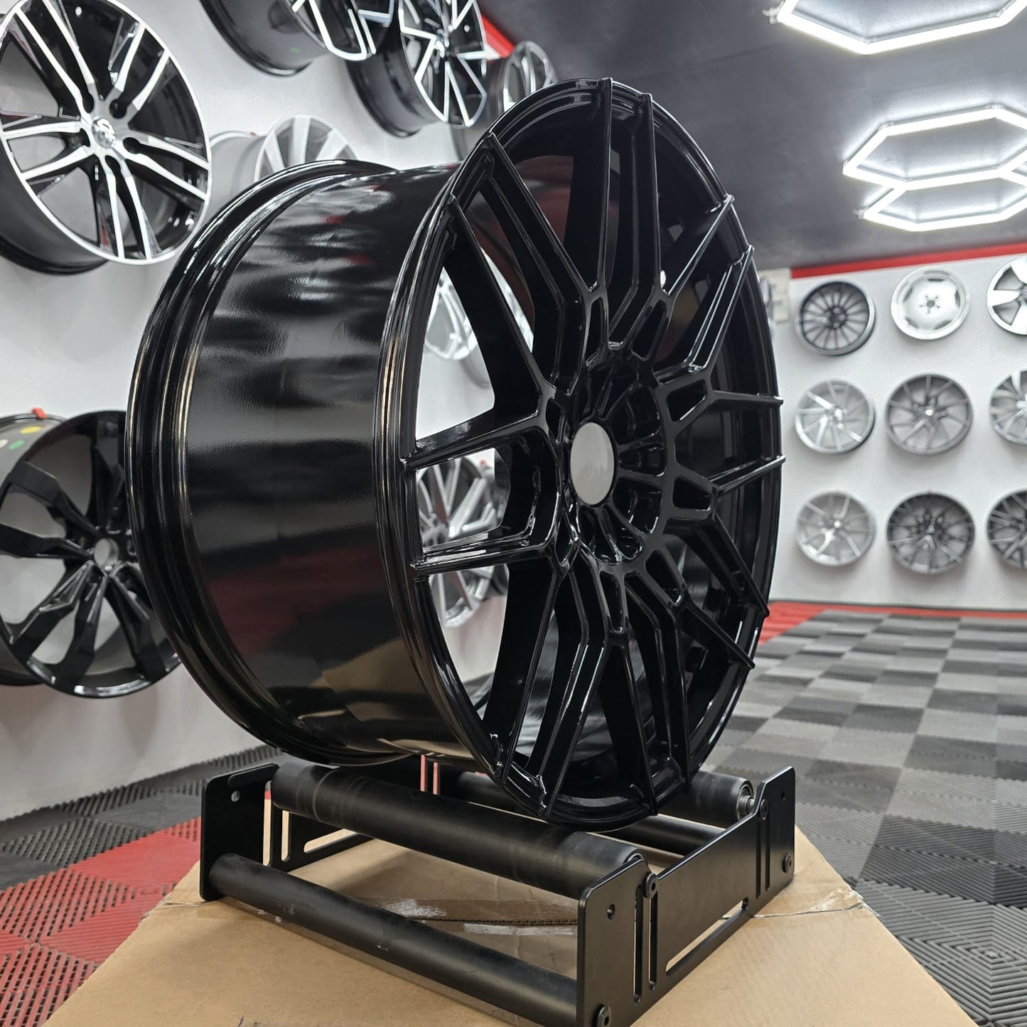 20" 230054 Style Alloy Wheels , Full Gloss Black