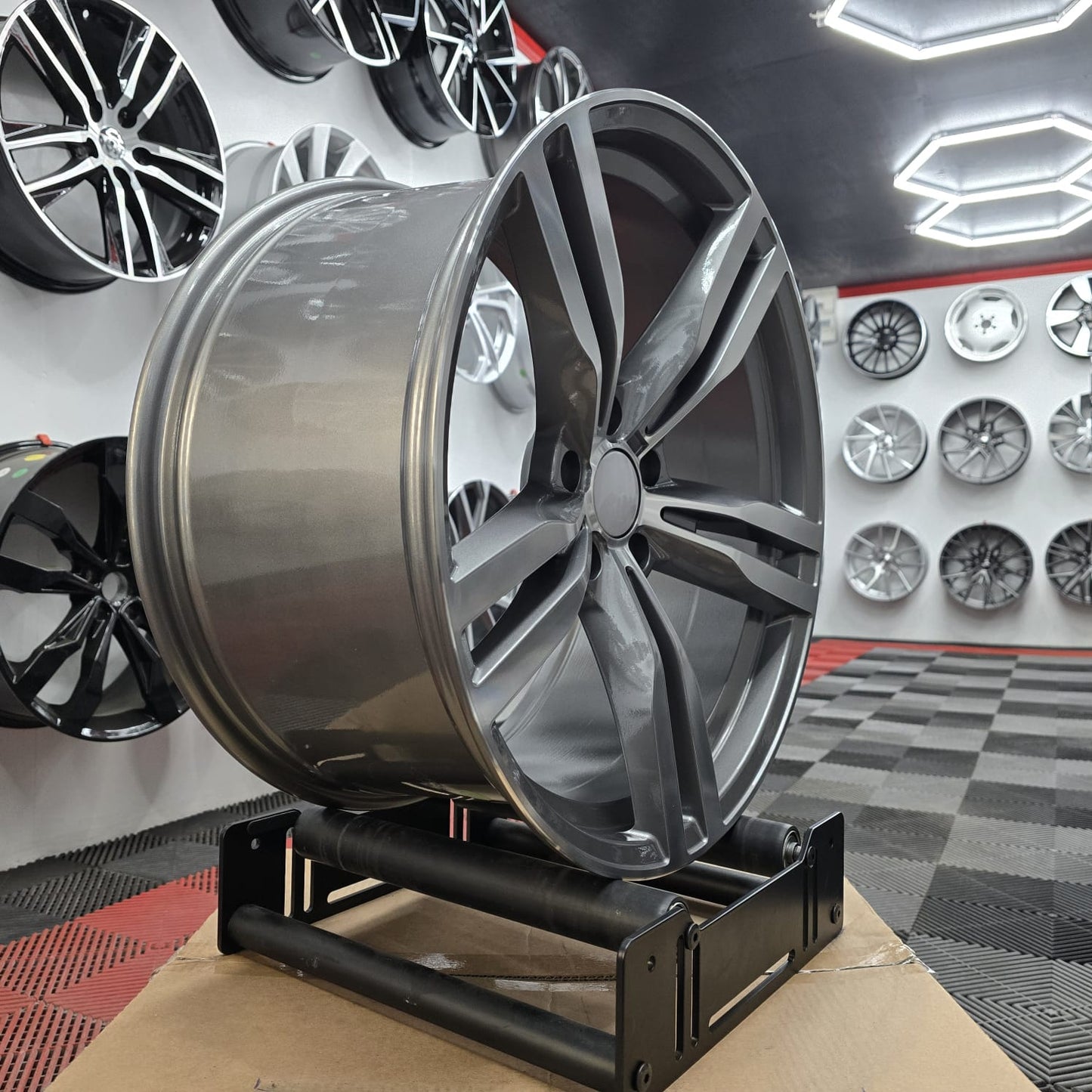20" 230529 Style Alloy Wheels , Grey Machine Face