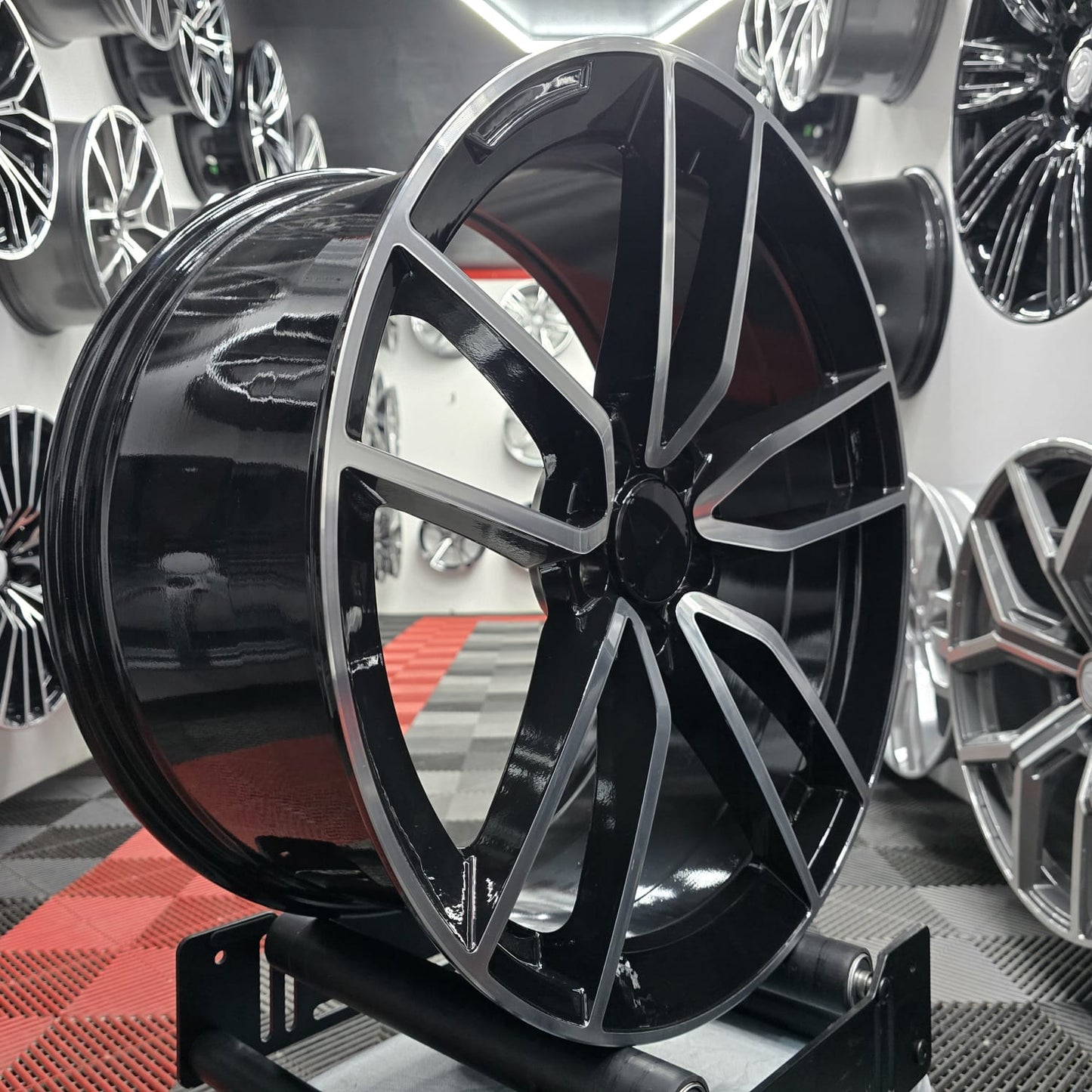 19" 230030 Style Alloy Wheels Black Machine face