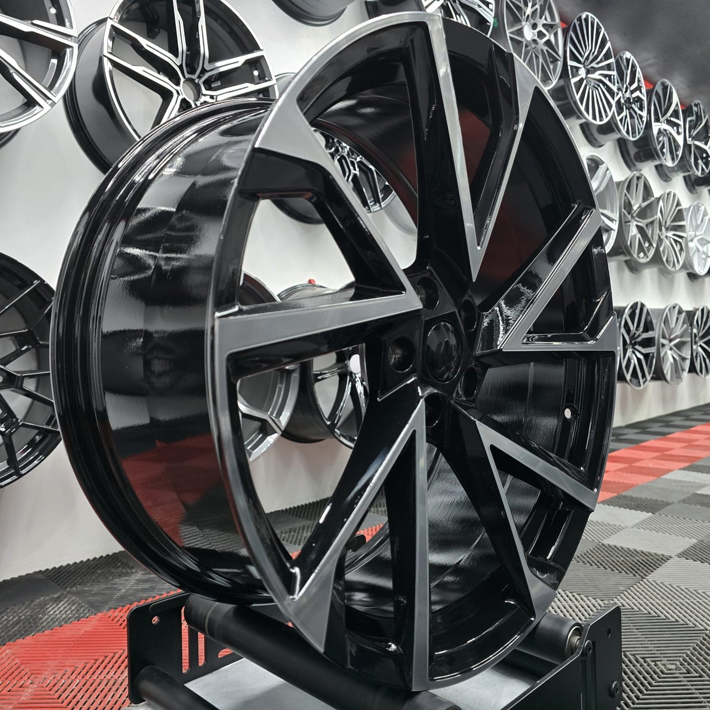 20" 5X112 230492  Style Alloy Wheels BLK/MF