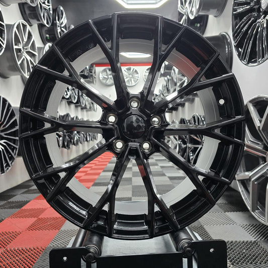 19" 5x112 396797 Style Alloy Wheels Black