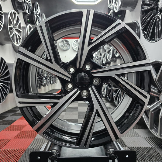 19" 5x112 396824 Style Alloy Wheels Black/MF